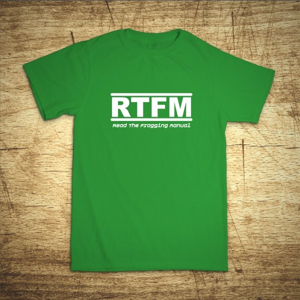 Tričko s motívom RTFM